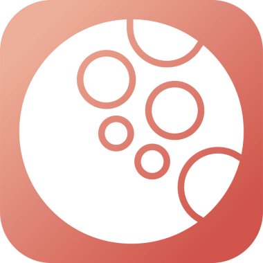 Ay ağ simgesinin vektör illüstrasyonu