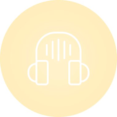 vektör kulaklık simgesi illüstrasyonu