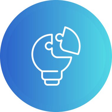 yaprak simgesi olan ampul. vektör çizim