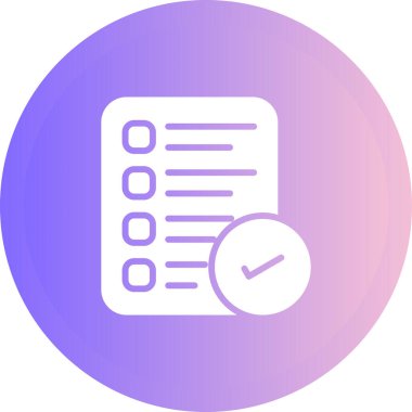 Kontrol Listesi. Web simgesi