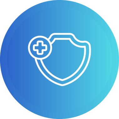 Web simgesi, vektör çizim kalkan 