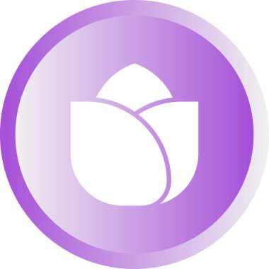 Bir çiçek simgesinin vektör illüstrasyonu