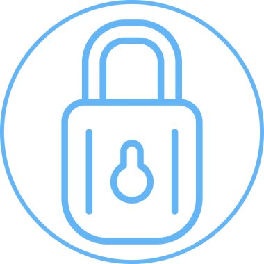 ikon vektör illüstrasyonunu kilitle