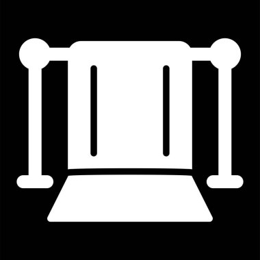  Yeşil Ekran Web simgesi vektör illüstrasyonu