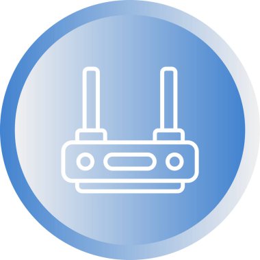 router simgesi web basit illüstrasyon