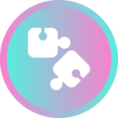 Bulmaca vektör simgesi modern basit illüstrasyon