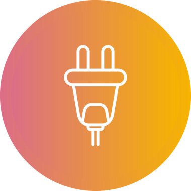 Modern b 'nin vektör çizimi enerji simgesinden yoksun