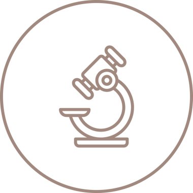 Mikroskop simgesi vektör çizimi