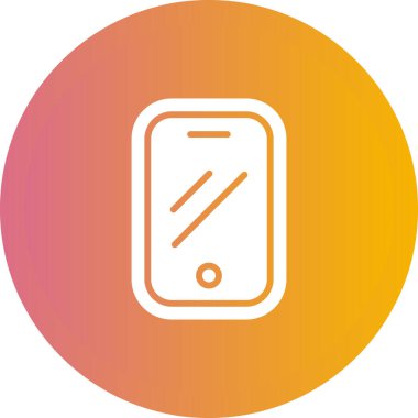 Modern telefon simgesinin vektör illüstrasyonu