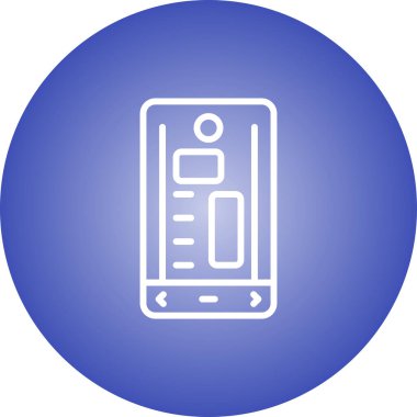 akıllı telefon web simgesi vektör çizimi