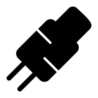 elektrik dolgu vektörü simgesi