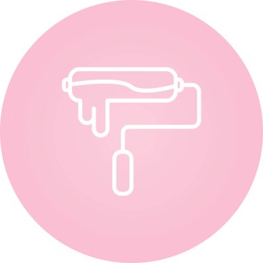 boya silindiri simge vektör çizim