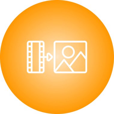 film simgesi vektör illüstrasyonu