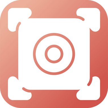 kamera simgesi vektör illüstrasyonu