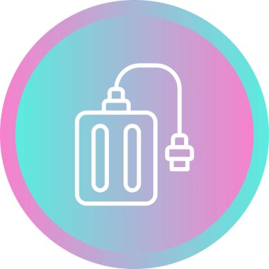 Benzersiz Batarya Vektör Satırı Simgesi