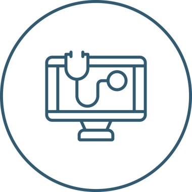 video vektör çizgisi simgesi