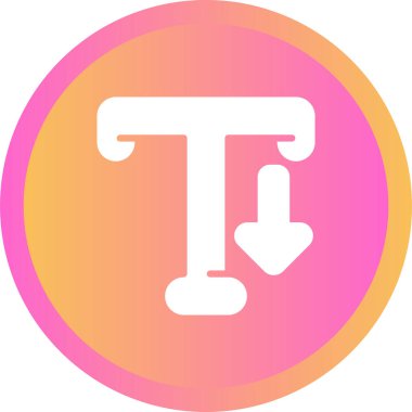 Typography web simgesi vektör illüstrasyonu