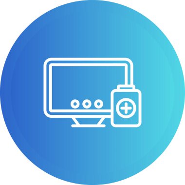 bilgisayar simgesi vektör illüstrasyonu