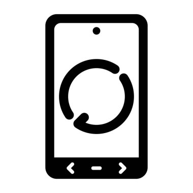 Telefon simgesi vektör illüstrasyonu