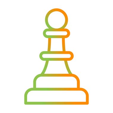 Satranç Parçası simgesi, vektör çizimi