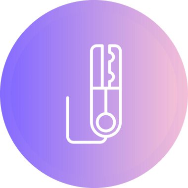 Gaz simgesinin vektör illüstrasyonu