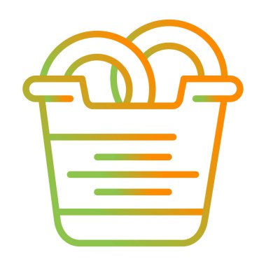 Sepet. Web simgesi basit illüstrasyon