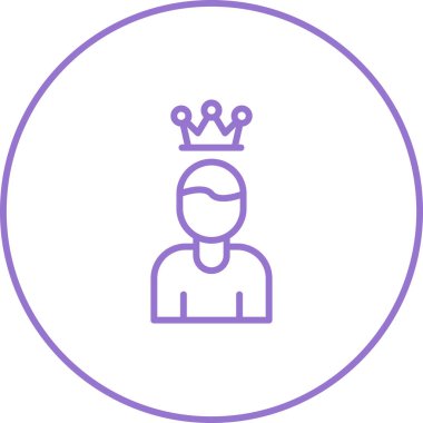 taç simgesi vektör illüstrasyonu