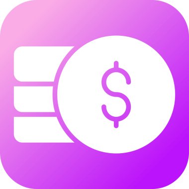 Dolar sikke vektör çizim