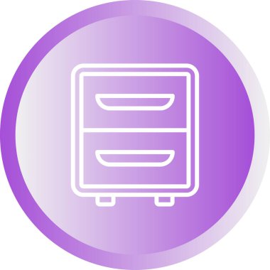 Bavul. Web simgesi basit illüstrasyon