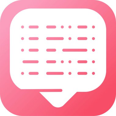 Sohbet mesajı vektör illüstrasyonu