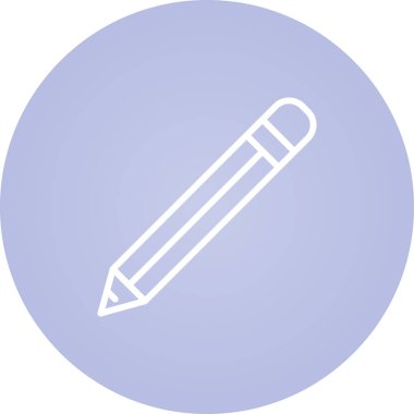 Kalem. Web simgesi basit illüstrasyon