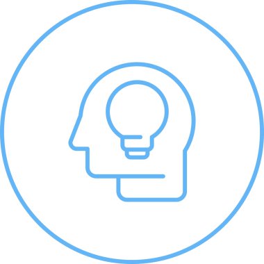 beyin ikonu vektör illüstrasyonu