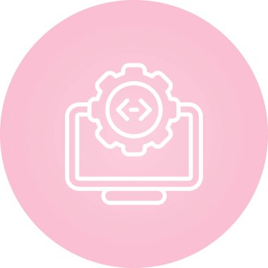 seo modern simgesinin vektör illüstrasyonu