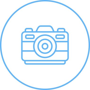 Kamera. Web simgesi basit illüstrasyon