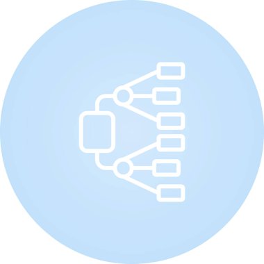 Ağ Diyagramı Web simgesi çizimi