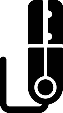 Gaz boru simgesinin vektör illüstrasyonu