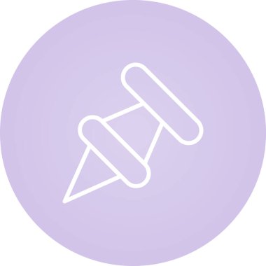 Pushpin web simgesi vektör illüstrasyonu