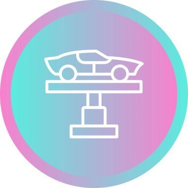 Araba Kaldırıcı web simgesi vektör illüstrasyonu