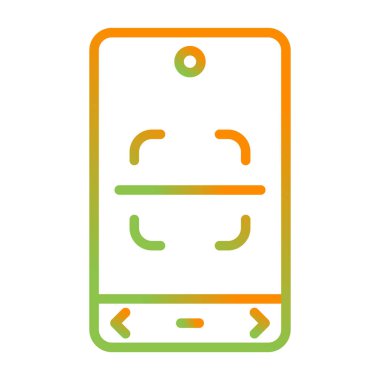 cep telefonu vektör simgesi modern basit tasarım