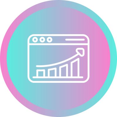 seo modern simgesinin vektör illüstrasyonu