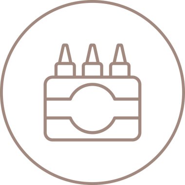 Boyanın vektör çizimi ve modern simge