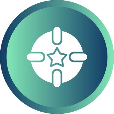 Mavi çizgi noel balosu ikonu beyaz arka planda izole edildi. Noel ve yeni yılınız kutlu olsun. Mavi daire rastgele noktalar. vektör