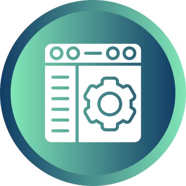 Tarayıcı Ayarları Web simgesi çizimi