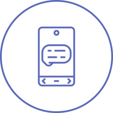 mobil sohbet simgesi vektör tasarımı