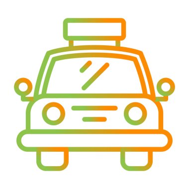 araba simgesi vektör illüstrasyonu