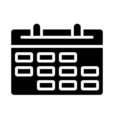 Hesaplayıcı Vektör Simgesi İllüstrasyonu