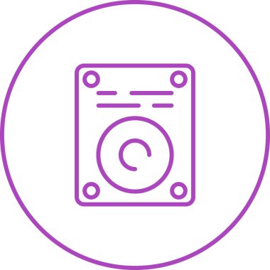 cd disk simgesi, modern tasarım illüstrasyonu