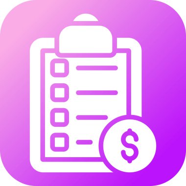 Bir pano simgesinin vektör illüstrasyonu