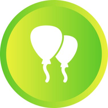 Balon. Web simgesi basit illüstrasyon