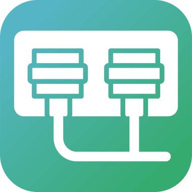 soket ağ simgesi vektör illüstrasyonu